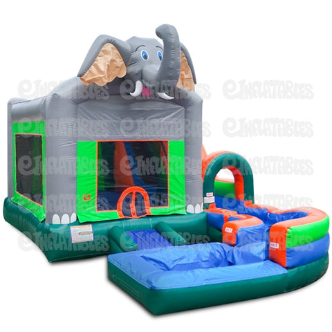 18'H Jump N Splash Jungle w/ Pool by eInflatables