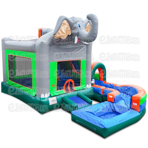 18'H Jump N Splash Jungle w/ Pool by eInflatables