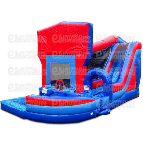18'H Jump N Splash Modular w/ Pool by eInflatables