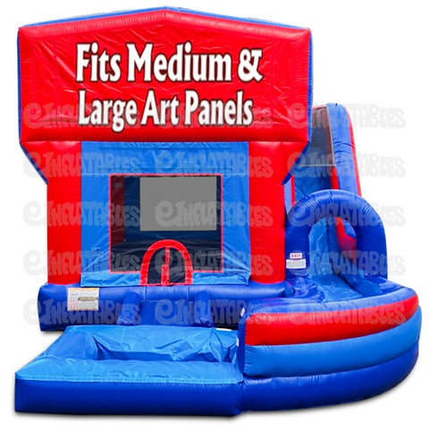 18'H Jump N Splash Modular w/ Pool by eInflatables