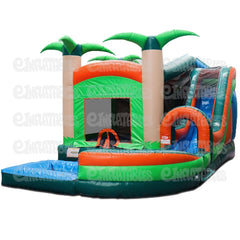 18'H Jump N Splash Tropical w/ Pool by eInflatables