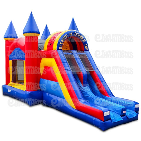 18'H Bounce N Double Dip Castle (Combo Only) by eInflatables
