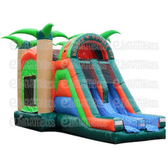 18'H Bounce N Double Dip Tropical (Combo Only) by eInflatables