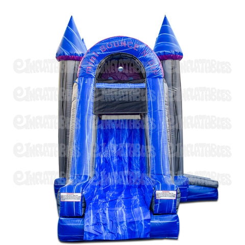 14' H Single Lane Bounce N Dip Dry Combo by eInflatables