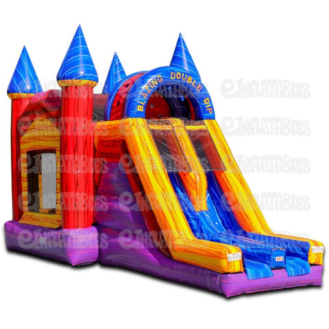 18'H Blazing Double Dip Castle (Combo Only) by eInflatables