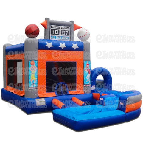 18'H Jump N Splash All Star w/ Pool by eInflatables