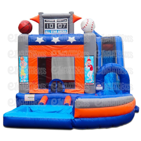 18'H Jump N Splash All Star w/ Pool by eInflatables