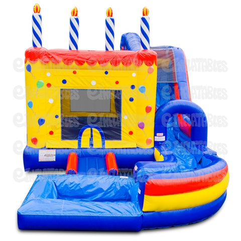 18'H Jump N Splash Birthday Cake w/ Pool by eInflatables