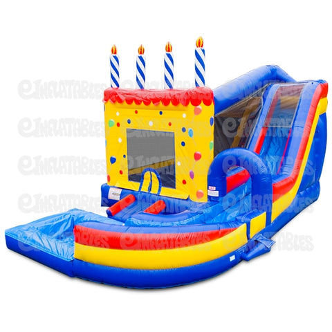 18'H Jump N Splash Birthday Cake w/ Pool by eInflatables