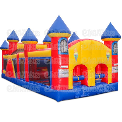 10'H Inflatable 30 Obstacle Course 2 Backyard Course by eInflatables