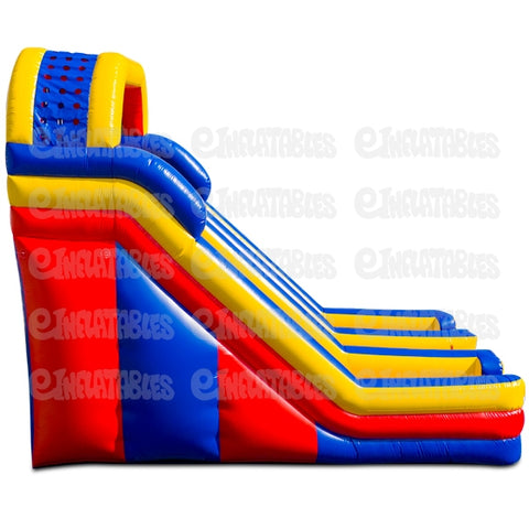 20'H Dual Lane Dry Slide with Front Exits by eInflatables