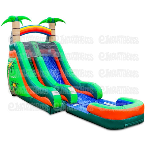 18'H Super Splash Down Tropical (Slide Only) by eInflatables