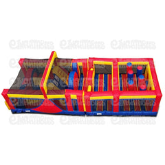 10'H Inflatable Mega Obstacle Challenge Course Sections 1 & 2 by eInflatables