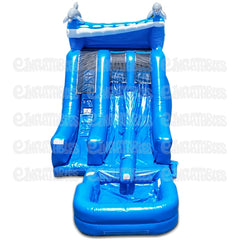 18'H Dual Lane Super Splash Down (Slide Only) by eInflatables