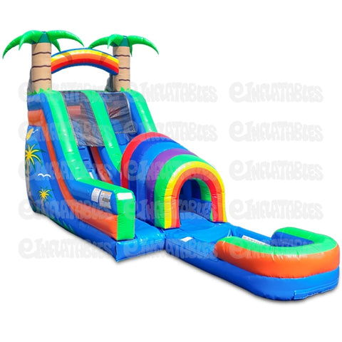 18 Funnel Tunnel Water Slide with Pool