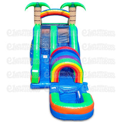 18 Funnel Tunnel Water Slide with Pool