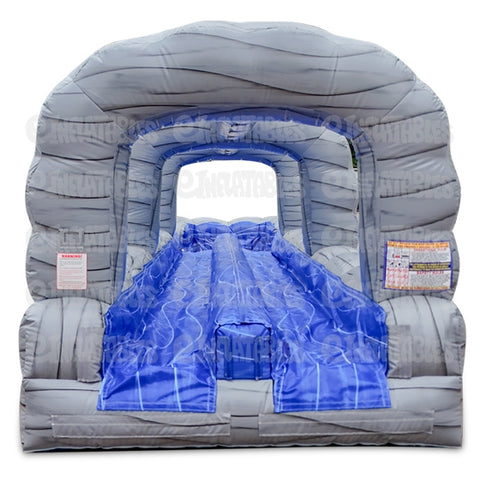 10'H Run N Splash Rock Arches 2 Lane Slide by eInflatables