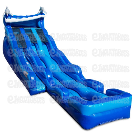 18'H Dolphin Rip N Dip with Landing by eInflatables
