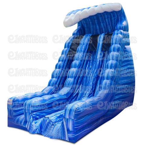 22'H Blue Crush Dual Lane Slide by eInflatables