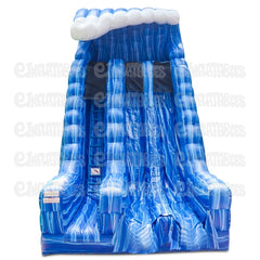 22'H Blue Crush Dual Lane Slide by eInflatables