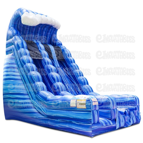 22'H Blue Crush Dual Lane Slide by eInflatables