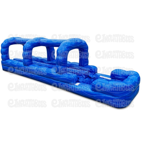 10'H Run N Slide Blue Crush 2 Lane Slide by eInflatables