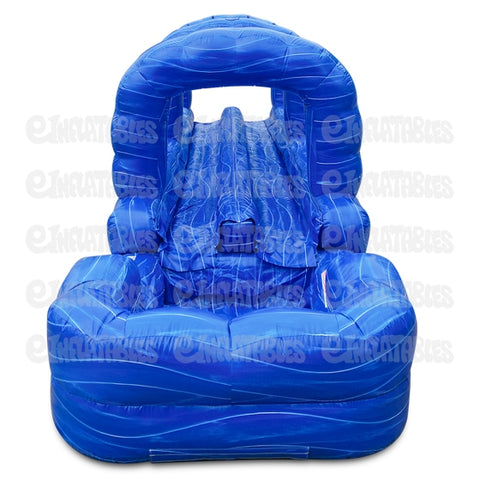 10'H Run N Slide Blue Crush 2 Lane Slide by eInflatables