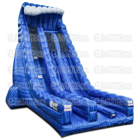 27'H Blue Crush Dual Lane Slide by eInflatables