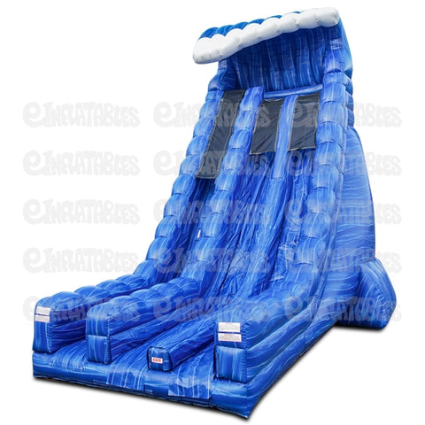 27'H Blue Crush Dual Lane Slide by eInflatables