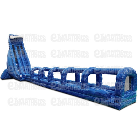 36'H Blue Crush 2 Lane Run N Splash Combo by eInflatables