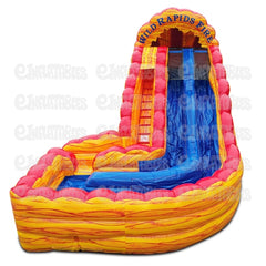 18'H Wild Rapids Fire with Landing by eInflatables