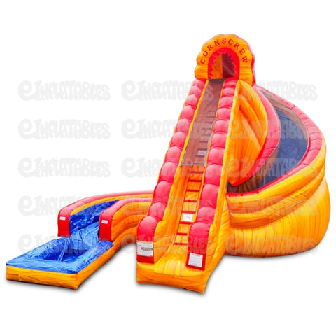 22'H Corkscrew with Pool by eInflatables