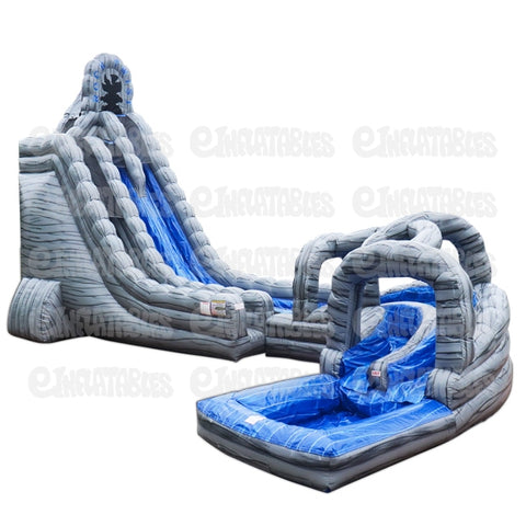 27'H Rock Twist with Pool by eInflatables