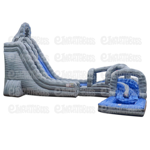 27'H Rock Twist with Pool by eInflatables