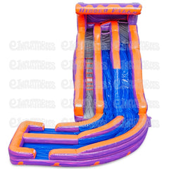 20'H Hidden Falls Purple with Landing by eInflatables