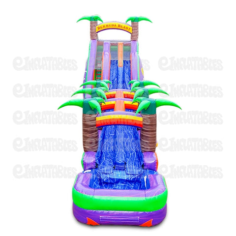 24'H Bermuda Blast Run N Splash Combo by eInflatables