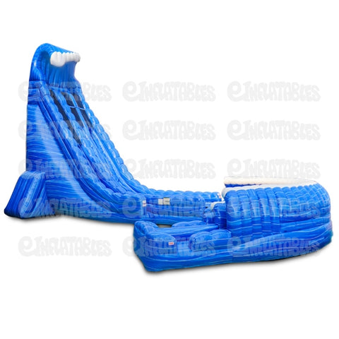 27'H Blue Crush Twist with Landing by eInflatables