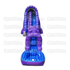 22'H Purple River Single Lane Run N Splash Combo by eInflatables
