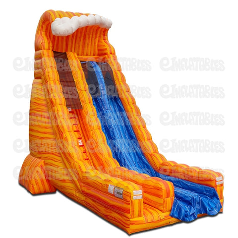 22'H Fire Wave Dry Slide by eInflatables
