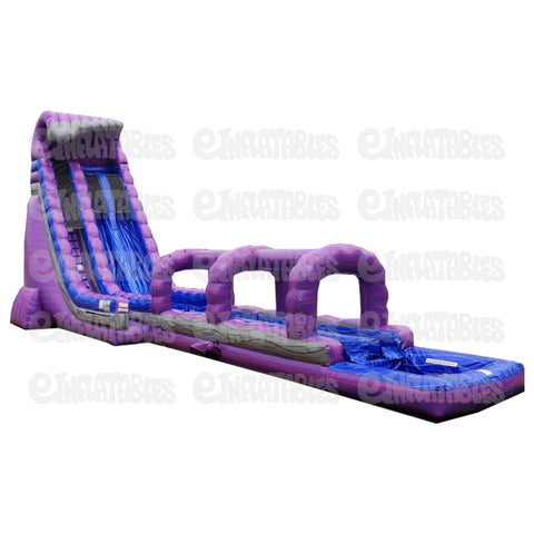 27'H Purple Crush-2 Lane Slide by eInflatables