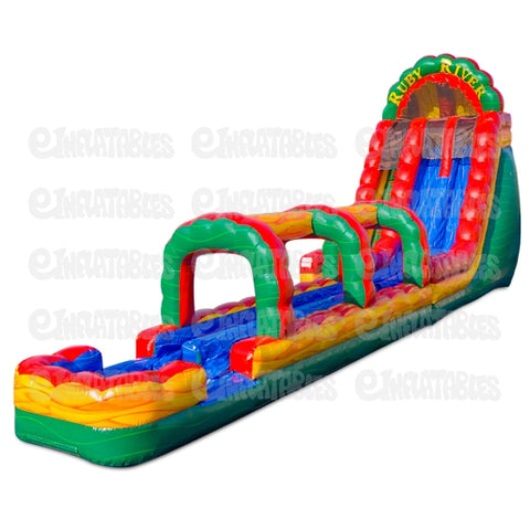 22'H Ruby River 2 Lane RNS Rock Arches Combo by eInflatables
