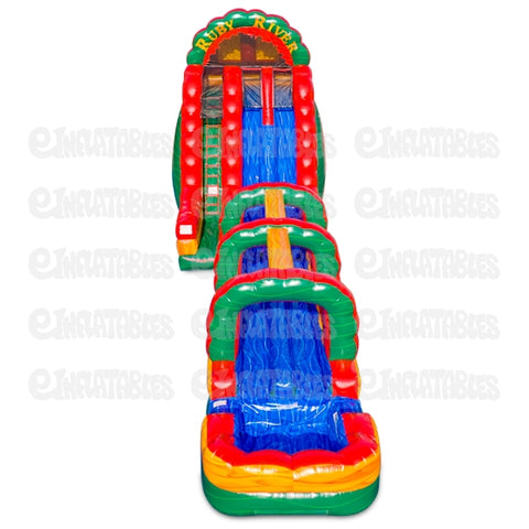 22'H Ruby River 2 Lane RNS Rock Arches Combo by eInflatables