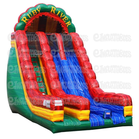22'H Ruby River Dual Lane Slide by eInflatables