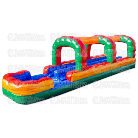 10'H Ruby Run N Splash 2 Lane Slide by eInflatables