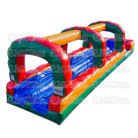 10'H Ruby Run N Splash 2 Lane Slide by eInflatables