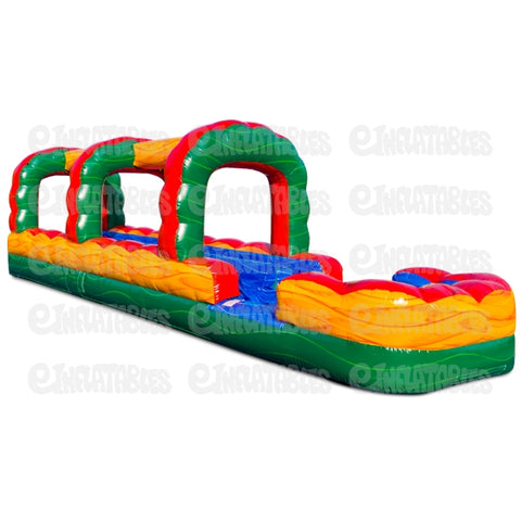 10'H Ruby Run N Splash 2 Lane Slide by eInflatables