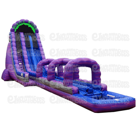 27'H Purple Roaring River 2 Lane RNS by eInflatables