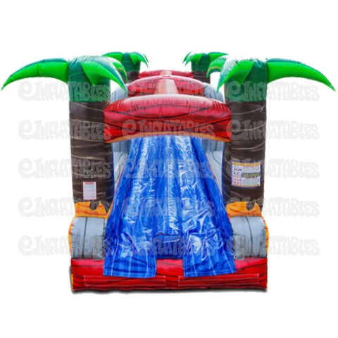 10'H Blazing Tropic 2 Lane Run N Splash by eInflatables