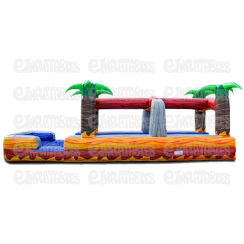 10'H Blazing Tropic 2 Lane Run N Splash by eInflatables