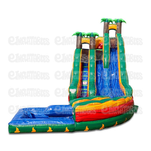 20'H Tropical Ice with Curved Pool by eInflatables